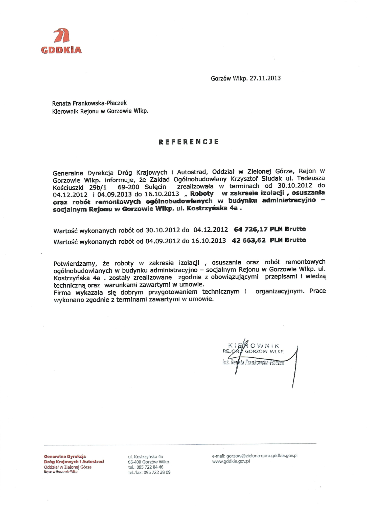Referencje GDDKiA
